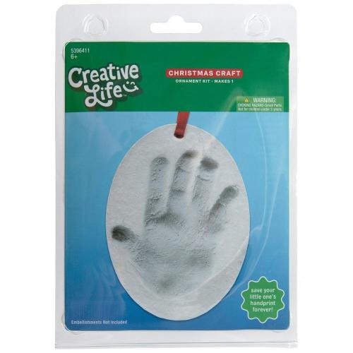 Plaster Handprint Ornament Craft Kit