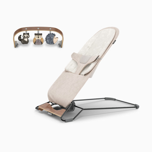 UPPAbaby Mira 2-in-1 Bouncer and Seat & Toy Bar Bundle - Charlie/Forest Fun
