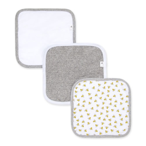 Honey Bee Organic Washcloths 3 Pack