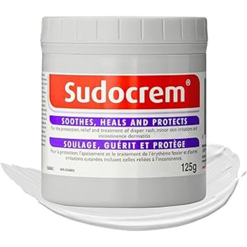 Sudocrem - Diaper Rash Cream for Baby, Soothes, Heals, and Protects, Relief and Treatment of Diaper Rash, Zinc Oxide Cream - 125g