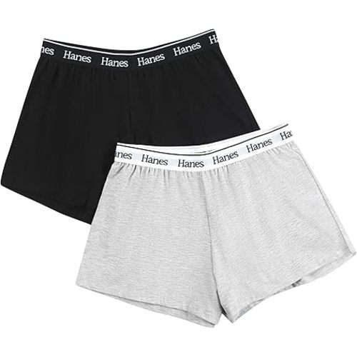 Hanes Women's Originals Comfywear Sleep Shorts (2 Pack)