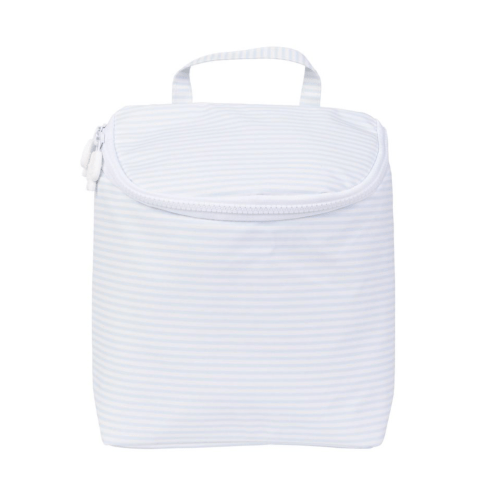 Apple of my Isla - The Bottle Bag - Light Blue Stripe - Sweet E's Children's Boutique