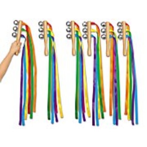 Shake & Move Ribbon Bells - Set of 6