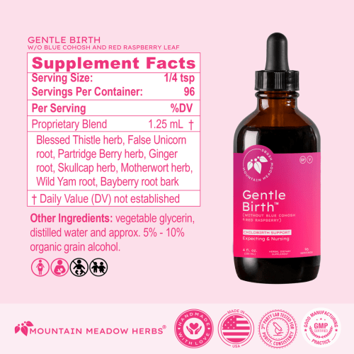 Birth Prep | Gentle Birth w/o Blue Cohosh | Mountain Meadow Herbs