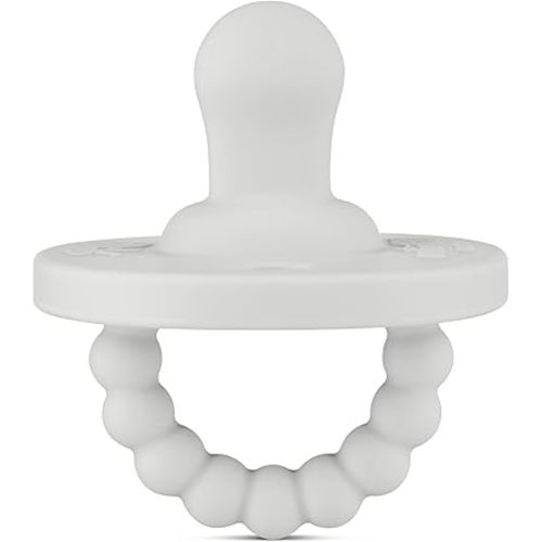 Ryan & Rose Cutie PAT Pacifier Teether (Flat, Grey)