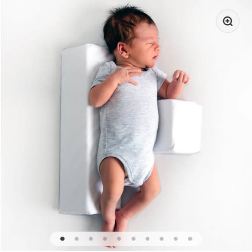Anti Roll Baby Pillow for Newborns – Safer Side Sleeper™