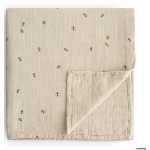 Organic Cotton Muslin Swaddle Blanket – Finn + Emma