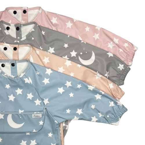 The Grayson Long Sleeve Bib - Starry Night – Calla and Friends