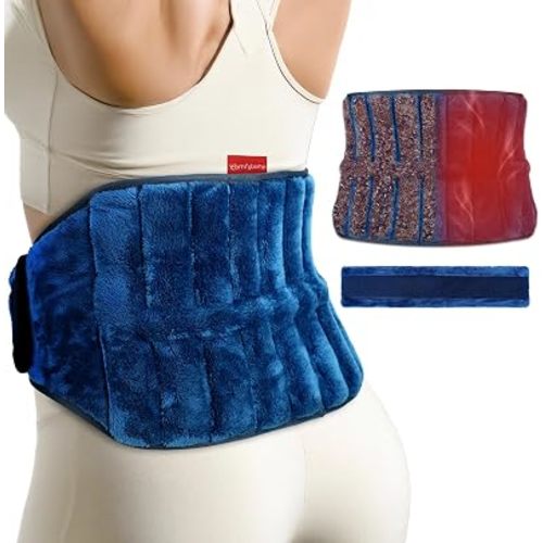 Comfytemp Microwave Moist Heating Pad for Back Pain Relief, Sciatica, FSA Eligible HSA, Microwavable Hot Therapy for Lower Lumbar, Period Cramps, Waist Warm Compress Women Men Gift, Fathers Day Dad