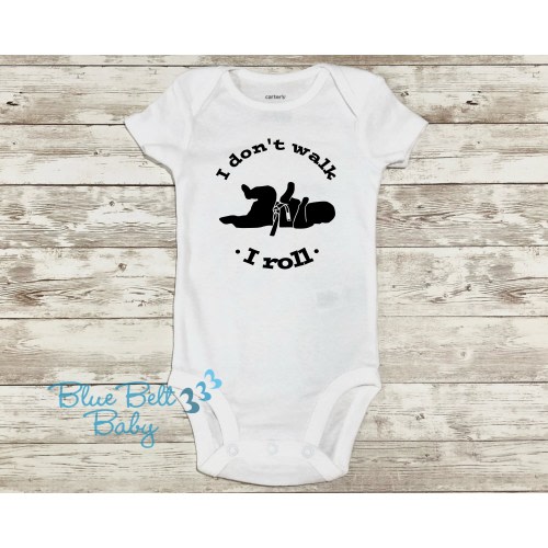 I don't walk I roll baby jiu jitsu bodysuit V 2.0