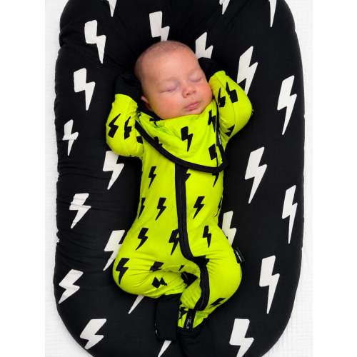 Bamboo Zippy Sleeper in Neon Electric Lime x Jagger