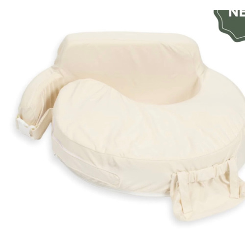 Super Deluxe Oat Nursing Pillow with 100% Organic Cotton Cover