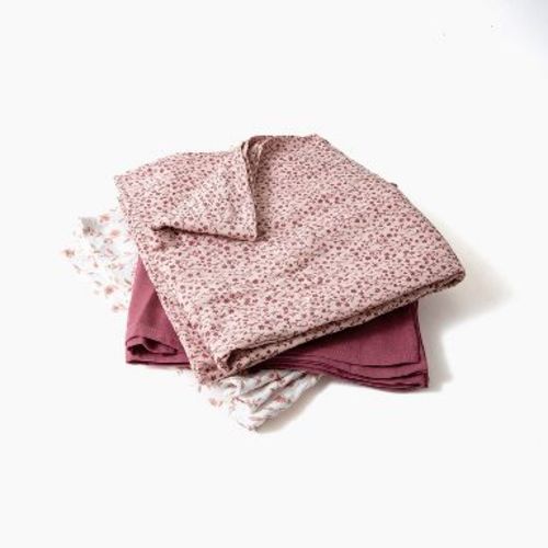 Picolette by Olivia Culpo Swaddle Muslin Blanket Set 3pk - Pink