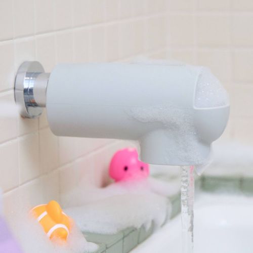Munchkin Soft Spot Silicone Bathtub Spout Guard with Built-in Bubble Bath Dispenser
