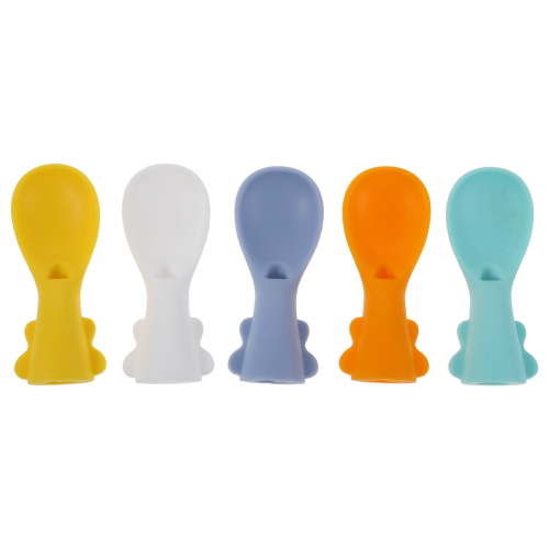 UPOUART 5Pcs Squeeze Feeding Spoon Silicone Food Pouch Spoon for Caregivers