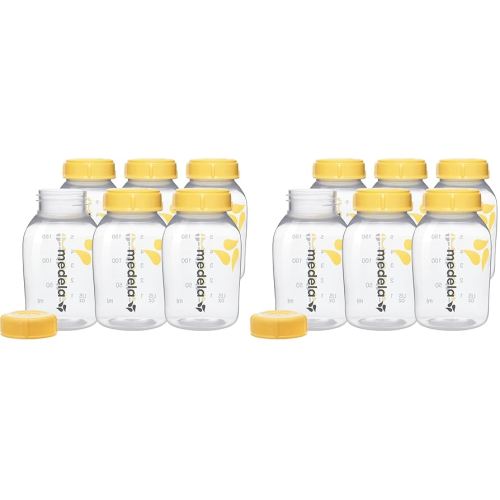 Medela Breast Milk Collection and Storage Bottles, BPA Free, 5 Ounces, Compatible with Medela Breast Pumps (Pack of 12)