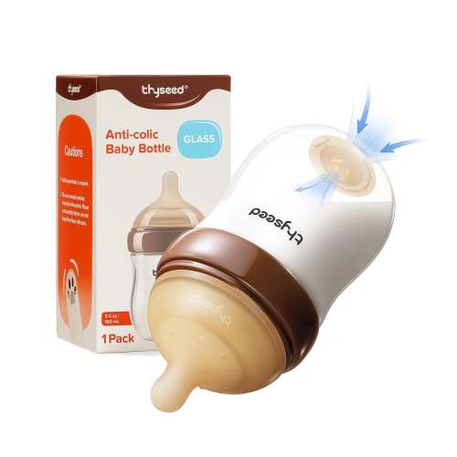 Thyseed - Glass Natural Anti-colic Baby Bottle