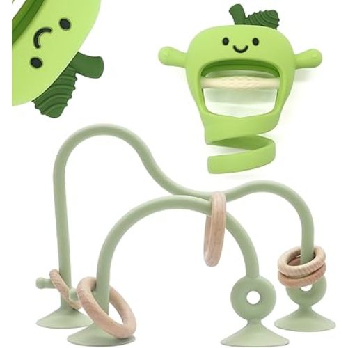 Baby High Chair Toy Teething Chew,Suction Cup Toys,BPA-Free Infant Teether