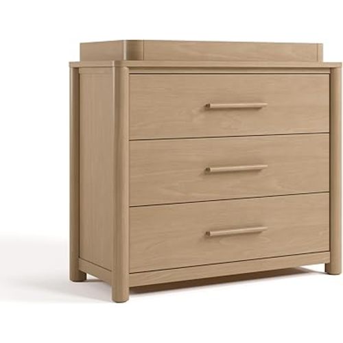 Storkcraft Malta 3 Drawer Chest with Removable Changing Topper, Driftwood
