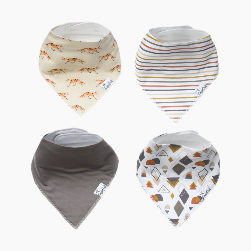Copper Pearl Printed Bandana Bib Set (4-Pack) - Swift