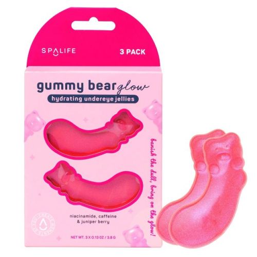 SpaLife Hydrating Undereye Jellies - Gummy Bear Glow - 3ct