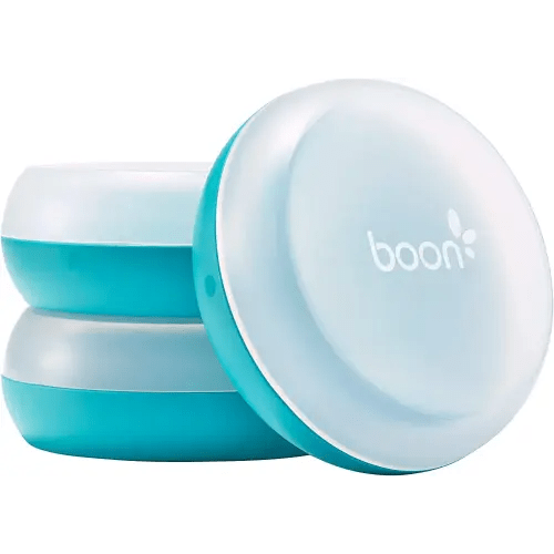 Boon Nursh Baby Bottle Storage Buns - Baby Bottle Holder for Nursh Baby Bottles - Travel Baby Bottle Holder - Blue and White - 3 Count