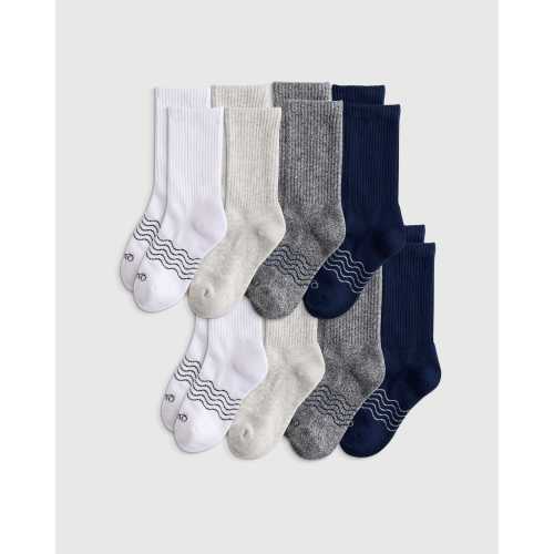 Organic Cotton Calf Sock 8-pack - Kid in Neutral Multi