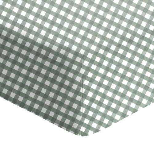 Drap Contour pour Lit de Bébé - Vichy Sauge