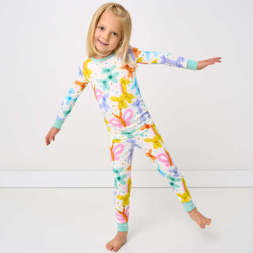 Balloon Bash Two-Piece Pajama Set | Little Sleepies