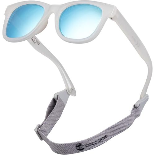 COCOSAND Flexible Polarized Baby Sunglasses with Strap