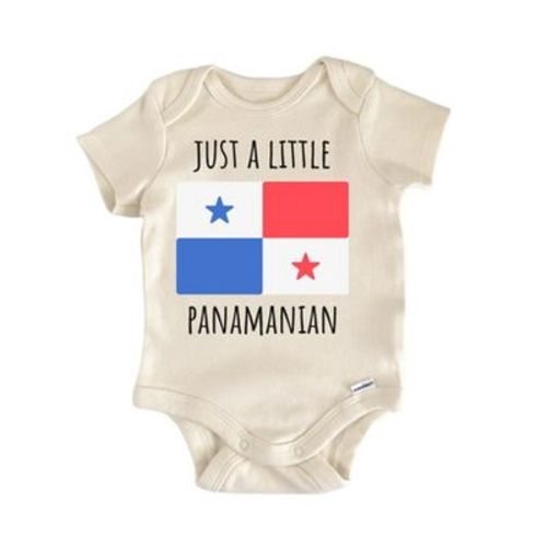Panama 0-3 Months Panamanian Baby Gift Baby Bodysuit Natural