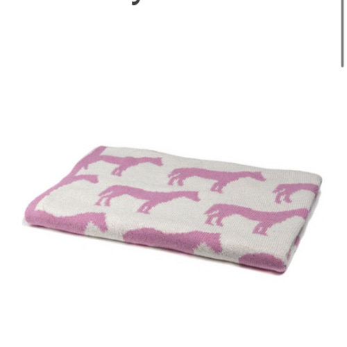 Reversible Horse Baby Blanket – Claiborne Farm