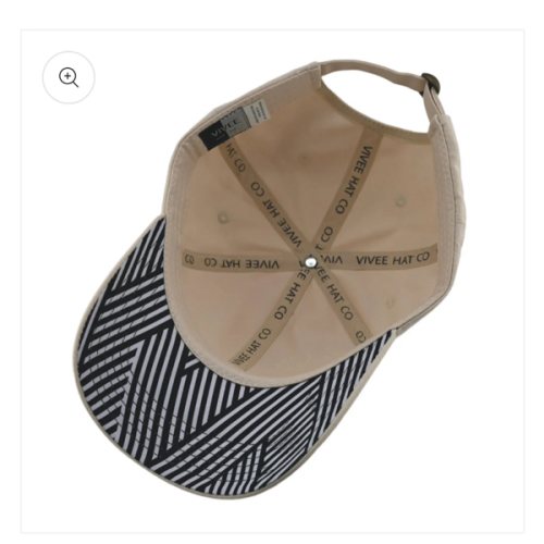 High Contrast Brim Hat - Lines