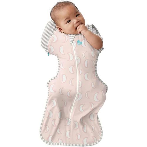 Love to Dream Swaddle Up Transition Swaddle, Patented Zip-Off Wings, Gently Help Baby Transition from Being Swaddled to Arms Free When Showing Signs of Rolling, 1.0 TOG, 19-24 lbs, Dusty Pink Eclipse