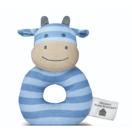 Mr. Moo - Organic Teething Rattle