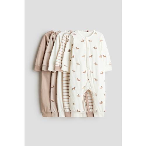 5-PACK COTTON PAJAMA JUMPSUITS