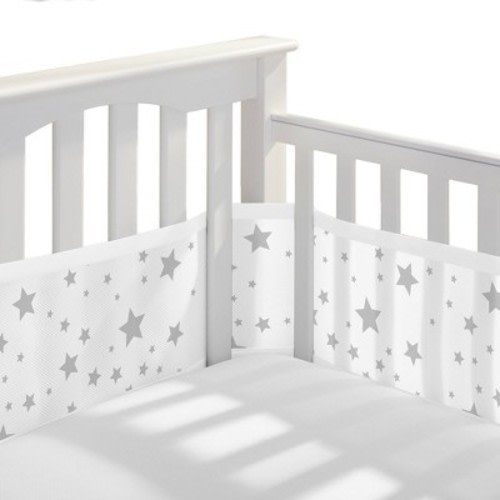 BreathableBaby Breathable Mesh Crib Liner - Classic Collection - Star Light