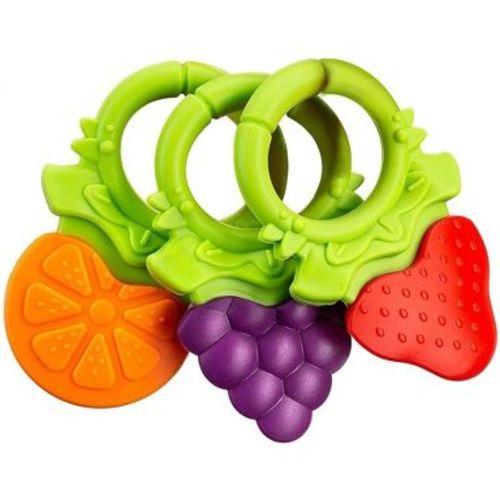 Baby Teething Toys for Newborns 0-6 Months, Textured Silicone Teethers for Infants 6-12 Months, BPA Free, Fruit Shaped, Soothes Baby's Gums, 3 Pack