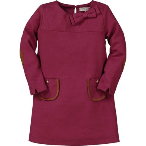 Baby Girls' Quilted Ponte Riding Dress, Infant