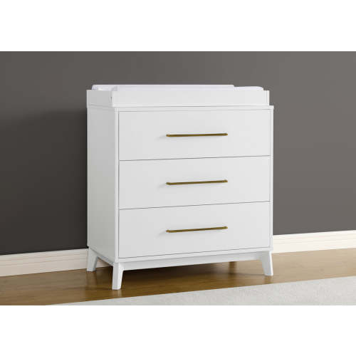 Spencer 3 Drawer Dresser with Changing Top and Interlocking Drawers | Delta Children