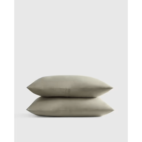 Organic Crisp Percale Sham Set