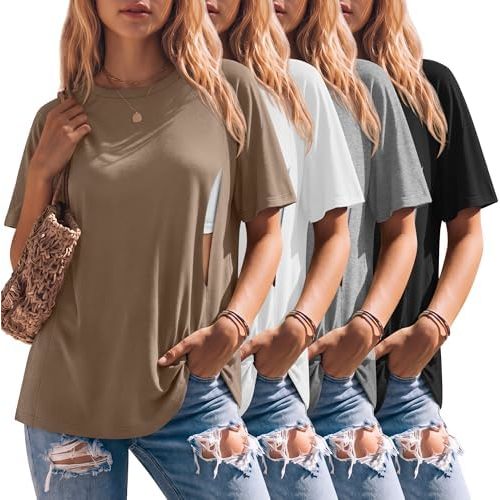 4 Pack Women's Nursing Shirts