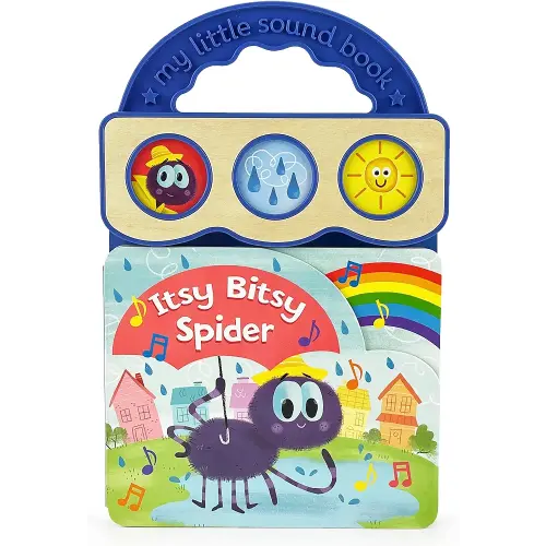 Itsy Bitsy Spider Children's 3-Button Sound Book for Babies and Toddlers; Favorite Nursery Rhymes