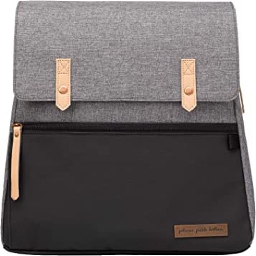 Petunia Pickle Bottom Meta Backpack, Graphite/Black, Stylish and Spacious Diaper Bag for Parents