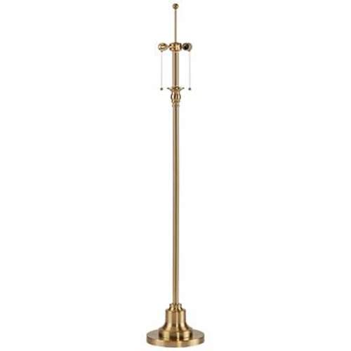 Dyna 58" High Antique Brass Floor Lamp Base - #0687K | Lamps Plus