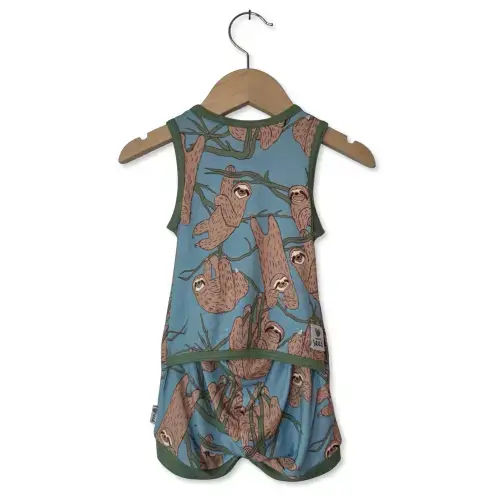 Don't Hurry, Be Happy Sleeveless Shorty Romper