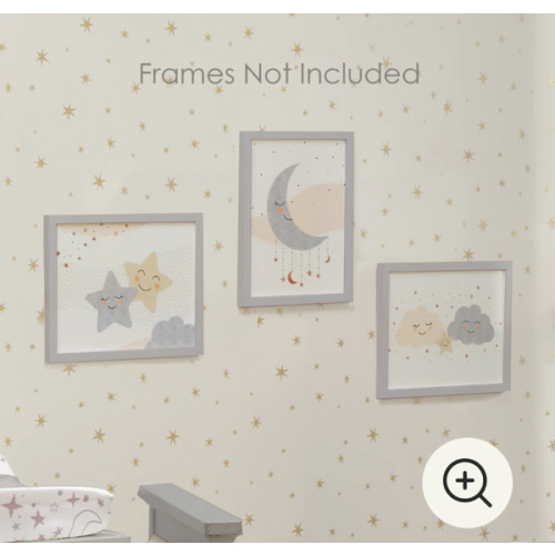 Goodnight Moon 3-Piece Unframed Nursery/Child Wall Art 11” X 14” – Lambs & Ivy
