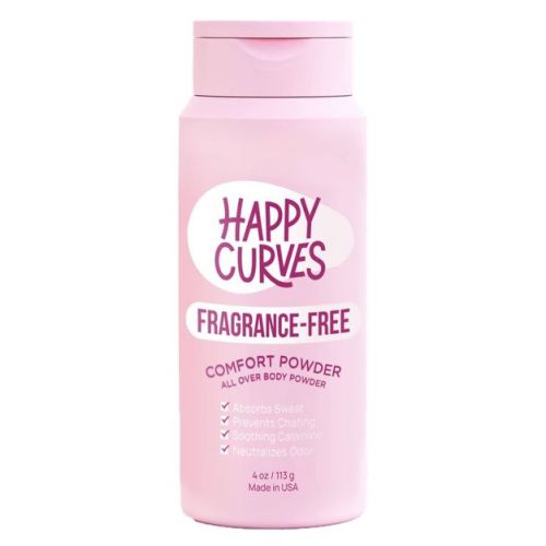 Happy Curves Anti-Chafing Comfort Powder Deodorant - Fragrance Free - 4oz