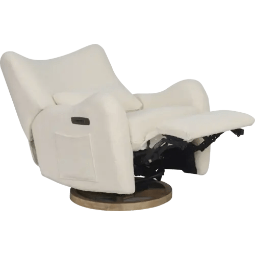 Cozy Bear Ivory Beige Polyester Fabric Glider,Reclining,Swivel Rocker | Rooms to Go