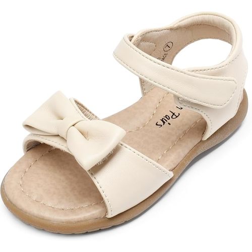 DREAM PAIRS Girls Sandals Fashion Bow Summer Shoes for Toddler/Little Kid